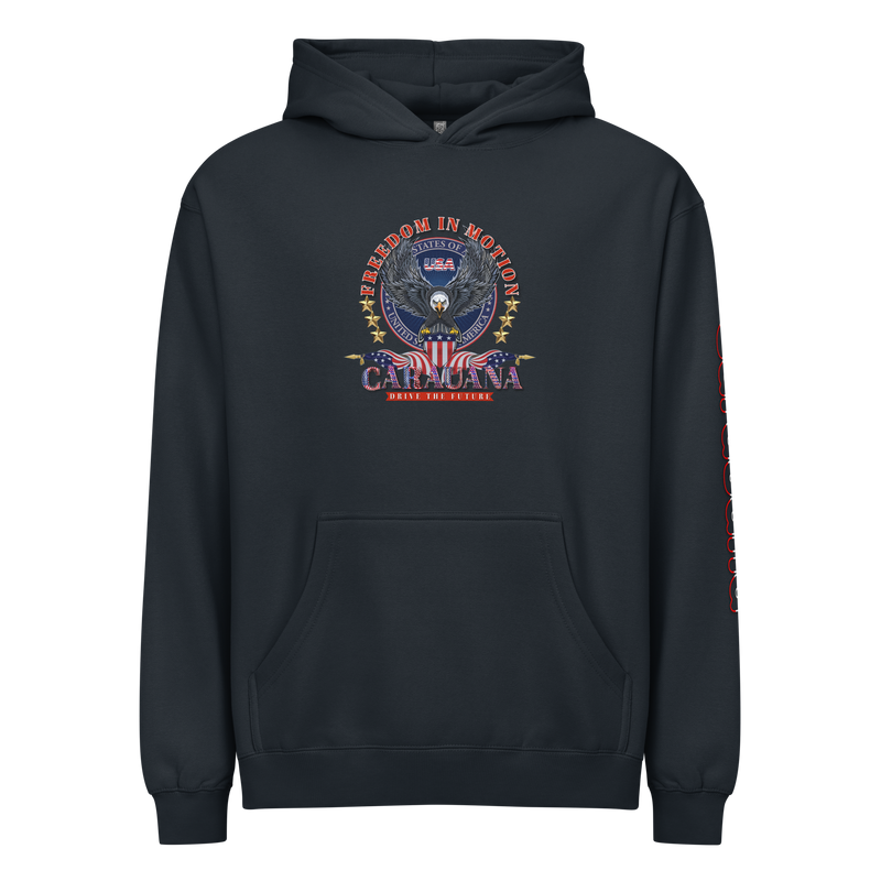 CaRaUaNa Unisex Hoodie Navy Cotton