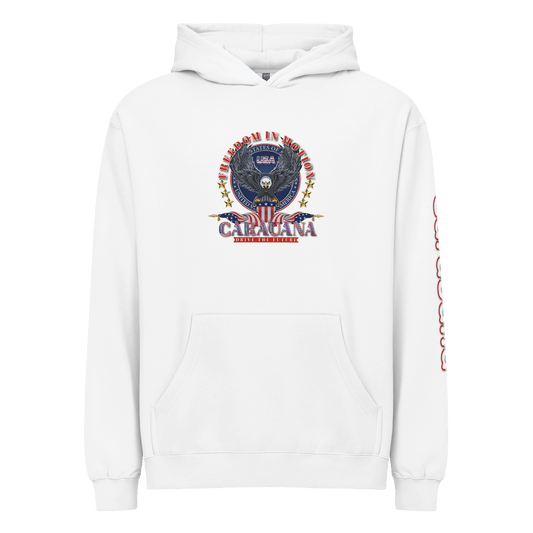 CaRaUaNa unisex hoodie white cotton CaRaUaNa Fashion