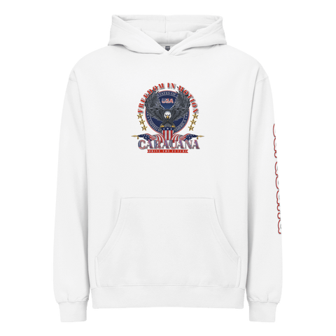 CaRaUaNa unisex hoodie white cotton