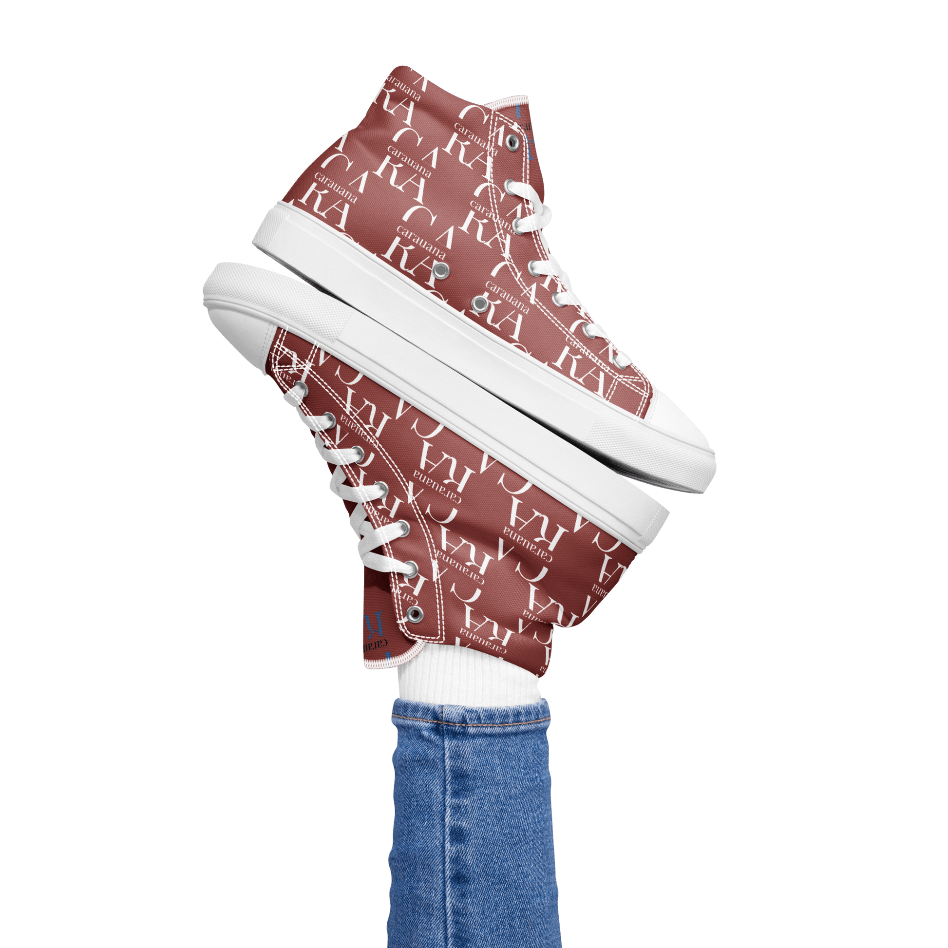 CARAUANA Hip Hop canvas shoes Brown Branded