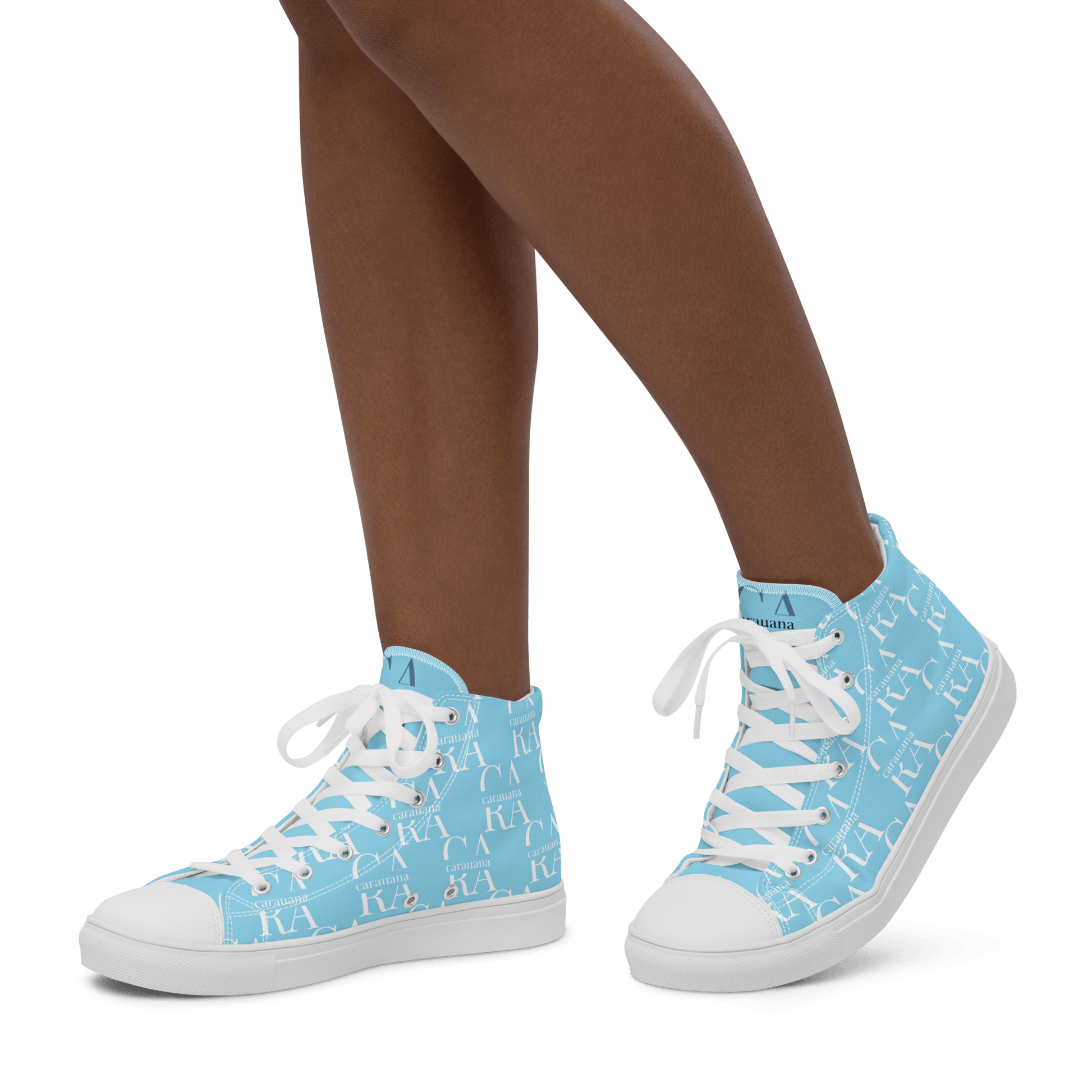 CARAUANA Hip Hop canvas shoes sky blue Branded