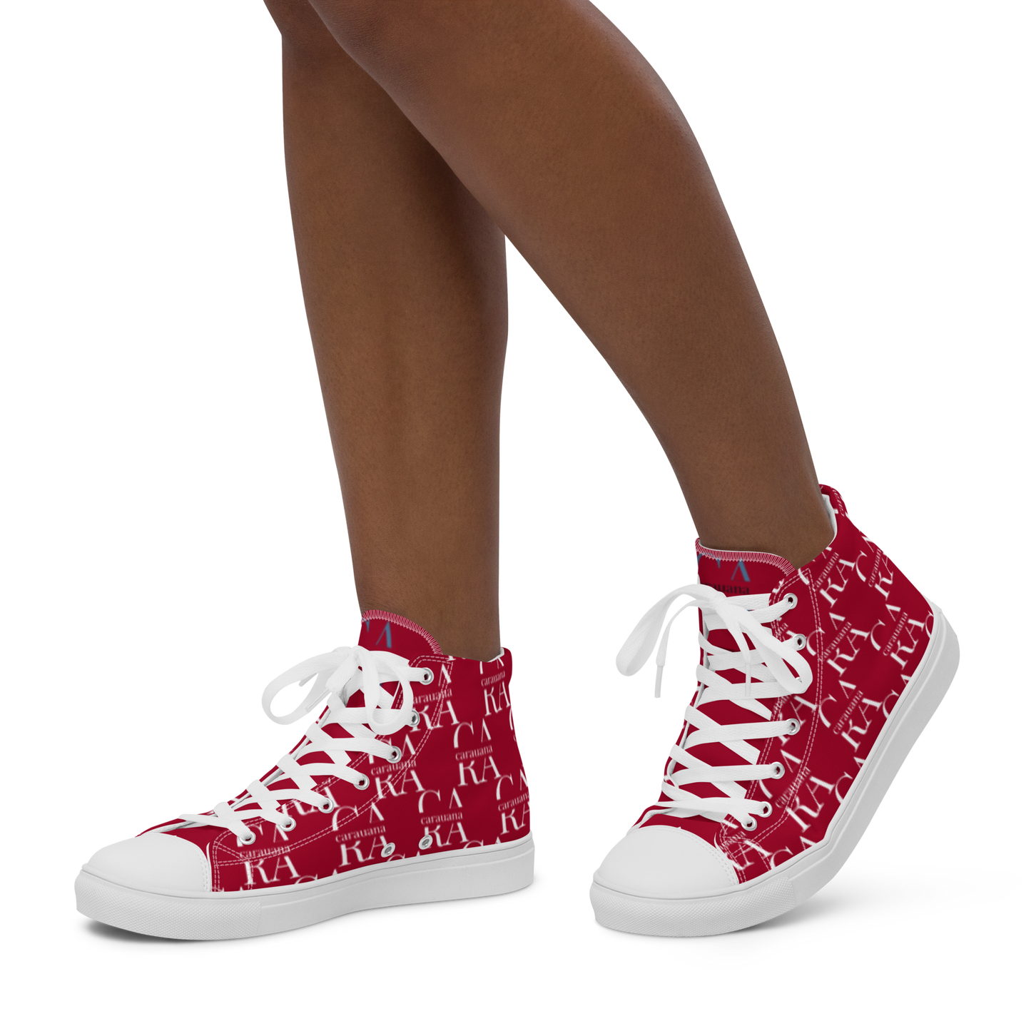 womens-high-top-canvas-shoes-RED