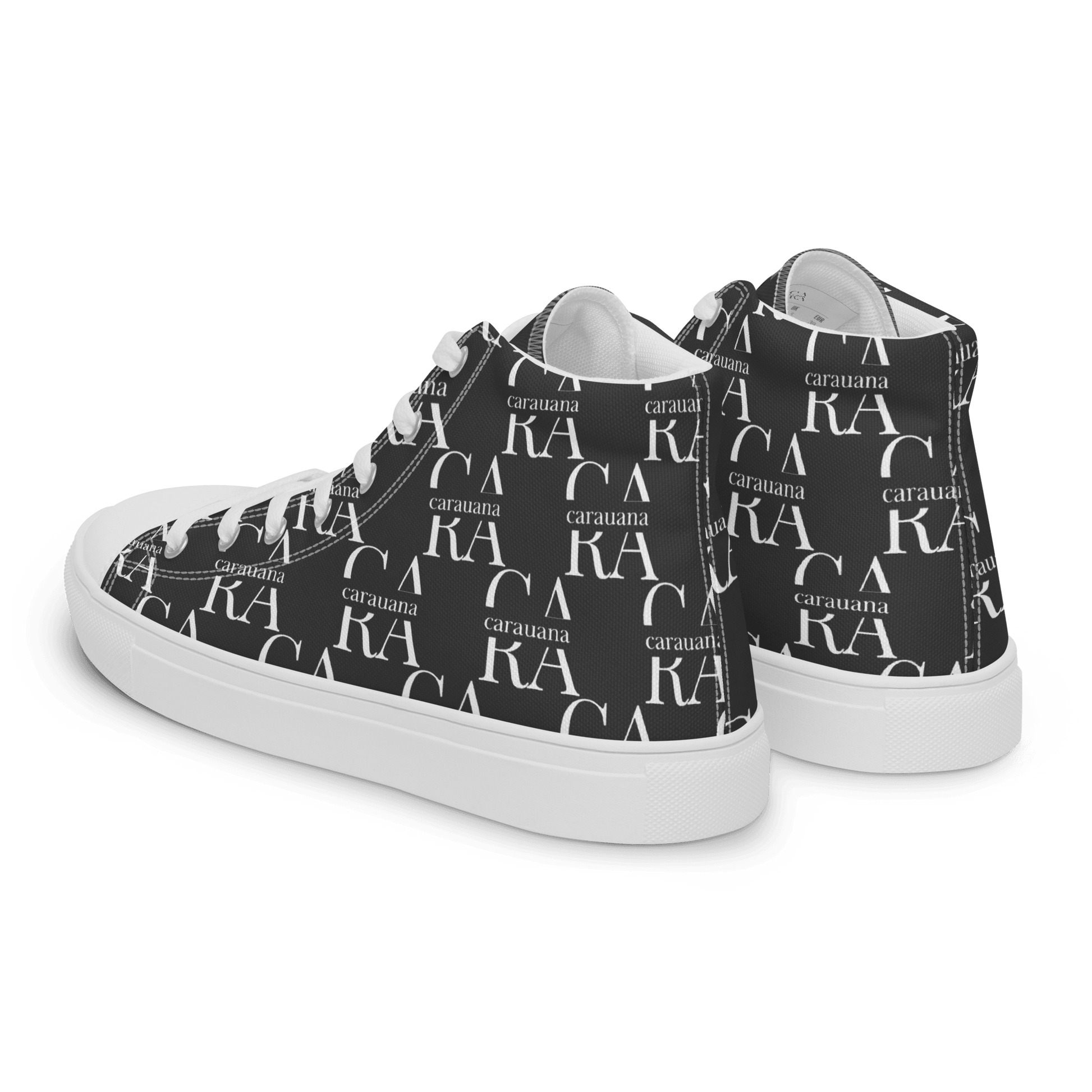 CARAUANA Hip Hop canvas shoes Black Branded