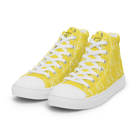 CARAUANA Hip Hop canvas shoes Yellow Branded Carauana Store