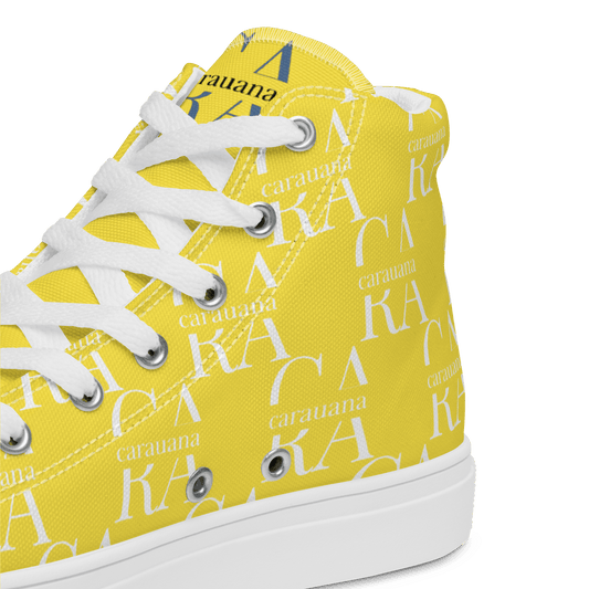 CARAUANA Hip Hop canvas shoes Yellow Branded Carauana Store