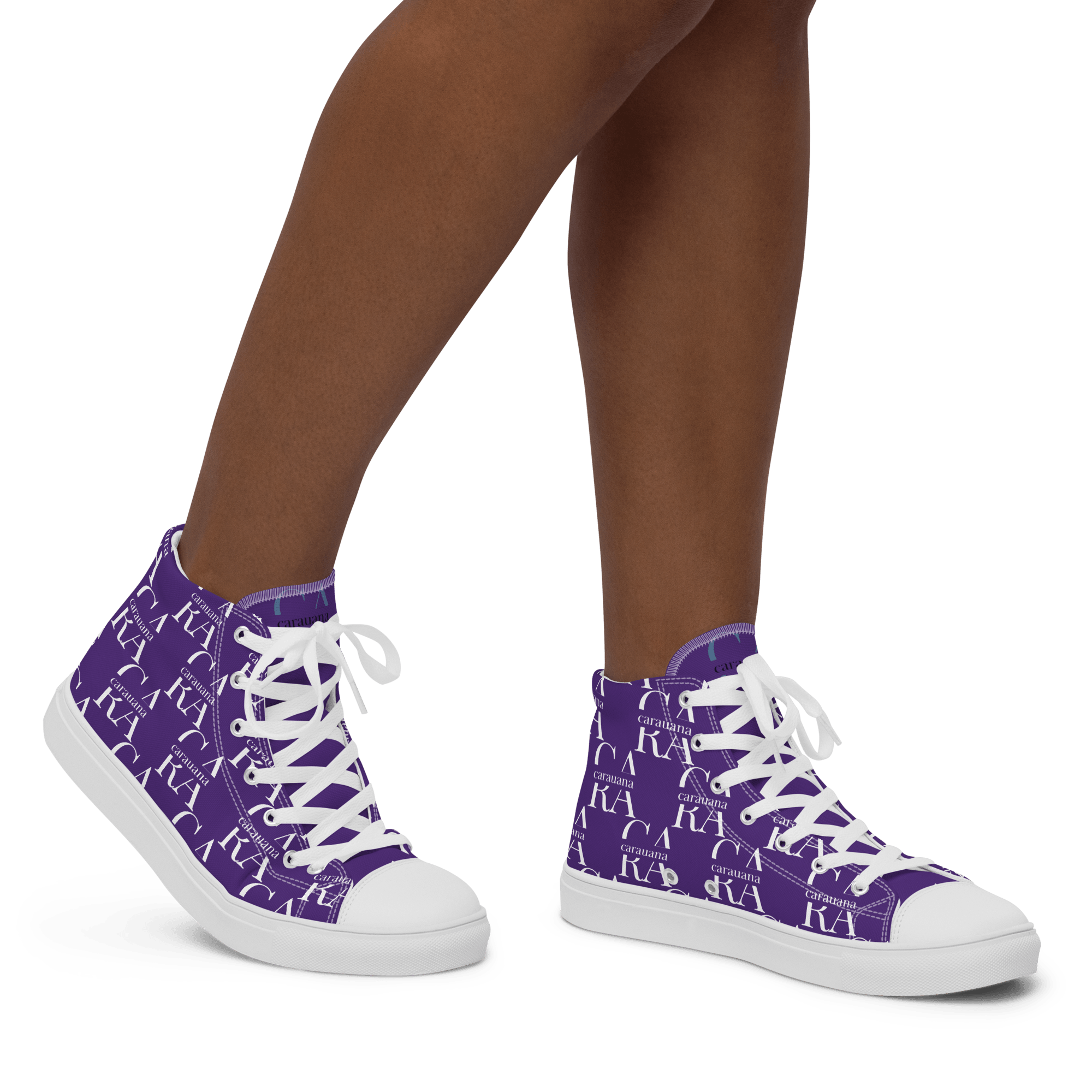 CARAUANA Hip Hop canvas shoes violet Branded
