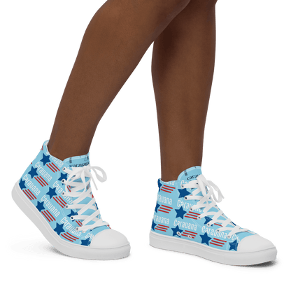 CARAUANA Hip Hop canvas shoes sky blue USA