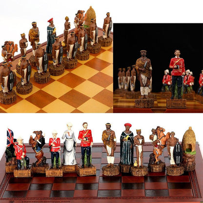 Chess Desktop Intelligence Game Movie Theme Toy Luxury Knight Hand-painted